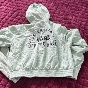 Vans Light Green Women's Cropped Hoodie